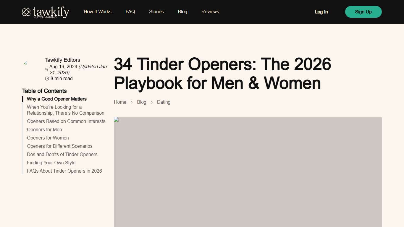 34 Tinder Openers: The 2026 Playbook for Men & Women Blog Tawkify